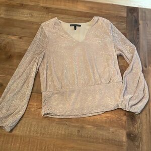 White House black market sparkle blouse